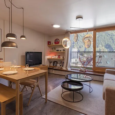Appt Cosy - Vue Mont-blanc En Hyper Centre Σαμονί